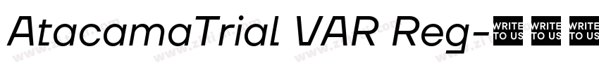 AtacamaTrial VAR Reg字体转换